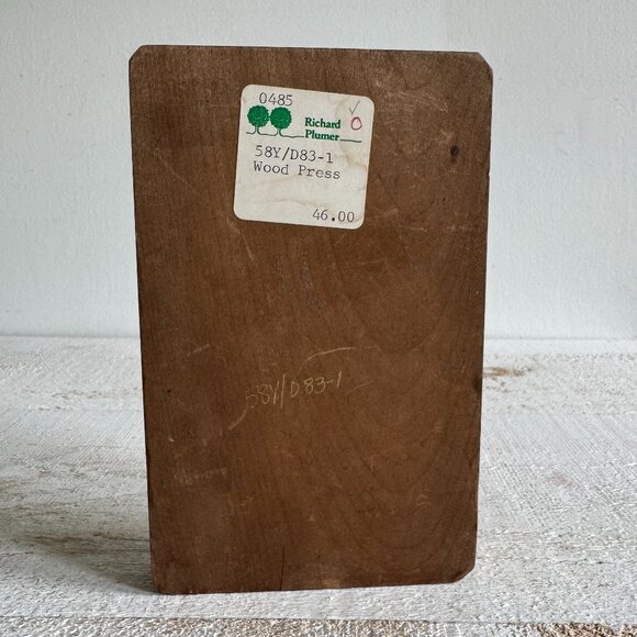 Vintage Kashigata Japanese Cake Wood Press by Richard Plumer - Picture 3 of 7